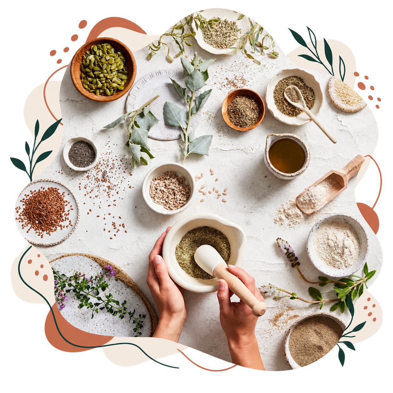 Herbes, épices et plantes associées à l’Ayurvéda