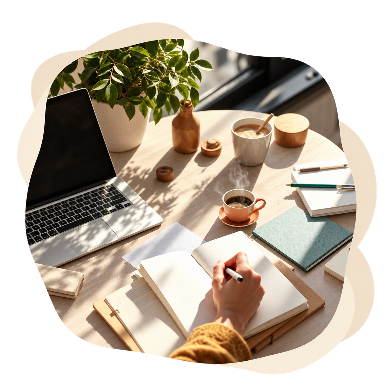 Espace de travail lumineux dédié au bien-être en entreprise